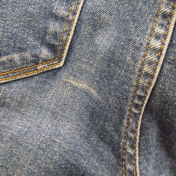 A.n.a High Rise Straight Women's Dark Wash Sandblasted Stretch Denim‎ Jeans Sz 8 - Picture 4 of 6